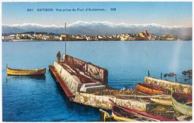 641. Antibes : vue prise du port d'Aubernon. - Nice : Edition d'art Rostan et Munier, marque RM, [vers 1929]. - Carte postale