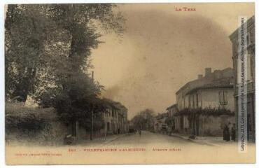 Le Tarn. 268. Villefranche d'Albigeois : avenue d'Albi. - Toulouse : phototypie Labouche frères, [entre 1905 et 1937]. - Carte postale