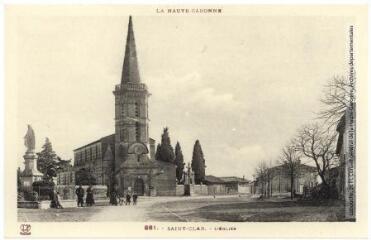La Haute-Garonne. 861. Saint-Clar : l'église. - Toulouse : phototypie Labouche frères, marque LF, [entre 1937 et 1950]. - Carte postale
