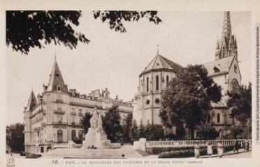 76. Pau : le boulevard des Pyrénées et le grand hôtel Gassion. - Toulouse : héliogravure Labouche frères, marque LF, [entre 1930 et 1937]. - Carte postale