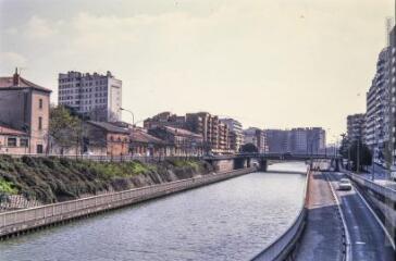 Bords du canal du Midi : depuis le pont Guilheméry (port Saint-Etienne), depuis le pont Montaudran (bâtiment des VNF, archives du canal).