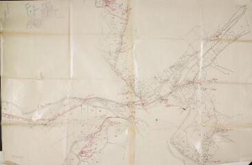 [Commune d'Aspet, extension du réseau d'eau potable, plan d'ensemble]. 1926. Ech. n.d.