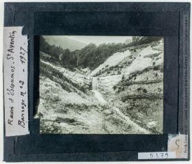 Luchonnais : ravin d'Escoumes, Saint-Aventin, barrage N.2 (d'après Gaussen). - 22 juin 1927.