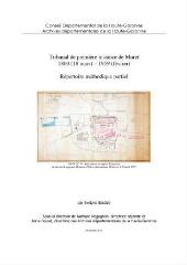 1863 Ko - Tribunal de première instance de Muret (1800-1959) - Répertoire méthodique partiel (ouvre la visionneuse)