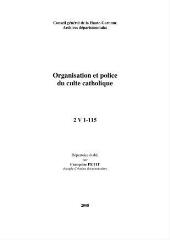 190 Ko - Organisation et police du culte catholique (ouvre la visionneuse)