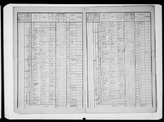 18 vues Commune d'Auragne. 1 F 1.10 : recensement de population de 1876