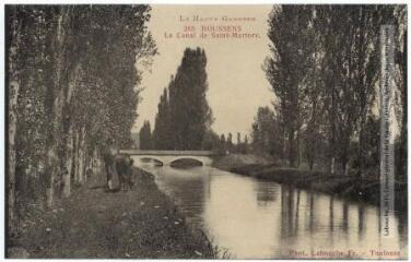 2 vues  - La Haute-Garonne. 265. Boussens : le canal de Saint-Martory. - Toulouse : phototypie Labouche frères, marque LF au verso, [1918]. - Carte postale (ouvre la visionneuse)