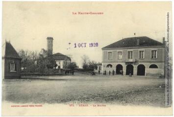 2 vues - La Haute-Garonne. 872. Bérat : la mairie. - Toulouse : phototypie Labouche frères, marque LF au verso, [1911], tampon d\'édition du 1er octobre 1920. - Carte postale (ouvre la visionneuse)