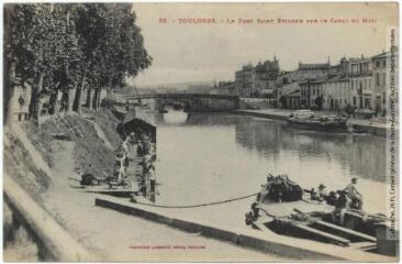 1 vue  - 53. Toulouse : le port Saint-Etienne sur le canal du Midi. - Toulouse : phototypie Labouche frères, marque LF au verso, [1917]. - Carte postale (ouvre la visionneuse)