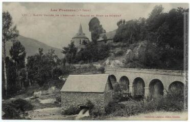 1 vue  - Les Pyrénées (1re série). 498. Haute vallée de l\'Arboust : église et pont de Portet[-de-Luchon]. - Toulouse : phototypie Labouche frères, [entre 1905 et 1918]. - Carte postale (ouvre la visionneuse)