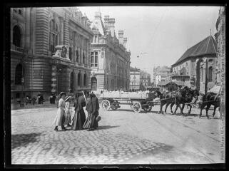 1 vue  - Lausanne : place Saint-François. - 2 septembre 1911. - Photographie (ouvre la visionneuse)