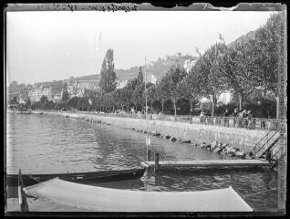 1 vue  - Montreux : les quais. - 28 août 1911. - Photographie (ouvre la visionneuse)