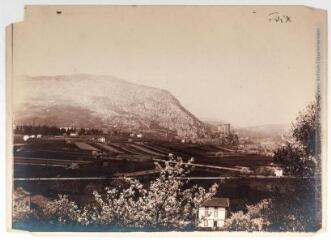 2 vues - Foix : vue générale de la montagne et du château. - 1910-1930. - Photographie (ouvre la visionneuse)