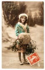 2 vues - 809. Joyeux Noël. - Nanterre : Oliviery, [entre 1905 et 1950]. - Carte postale (ouvre la visionneuse)