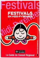 2 vues  - [Carte publicitaire pour le guide du Conseil régional sur les festivals en Midi-Pyrénées 2001-2002]. - [s.l] : [s.n], [vers 2001]. - Carte postale (ouvre la visionneuse)