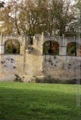 10 vues  - Beaumont : château de Beaumont-sur-l\'Osse : mur d\'enceinte, parc et façade. (ouvre la visionneuse)
