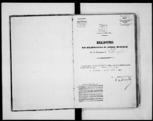 112 vues  - Commune de Puysségur. 1 D 2 : registre des délibérations du conseil, 1839, 20 janvier-1854, 6 janvier (ouvre la visionneuse)