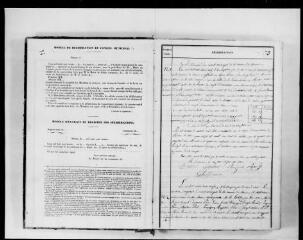 110 vues - Commune de Sénarens. 1 D 1 : registre des délibérations du conseil municipal, 1839, 5 mai -1860, 13 mai (ouvre la visionneuse)