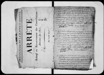 47 vues Commune d'Antignac. 1 D 1 : registre des délibérations du conseil municipal, an X, 18 pluviôse-1831, 17 décembre.