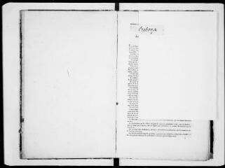 30 vues - Commune de Trébons-de-Luchon. 1 G 1 : document cadastral, livre des mutations, 1819-[1835]. (ouvre la visionneuse)