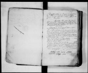 242 vues Commune d'Ausson. 1 D 2 : registre des délibérations du conseil municipal, 1841, 27 mai-1864, 8 mai