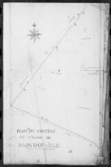 51 vues  - Plans terriers de la terre de Mondonville de 1767. Atlas relié en veau marbré. Ex-libris Joseph du Bourg (ouvre la visionneuse)