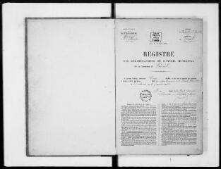 109 vues - Commune de Gémil. 1 D 6 : registre des délibérations du conseil municipal, 1894, 24 mai-1908, 31 octobre (ouvre la visionneuse)