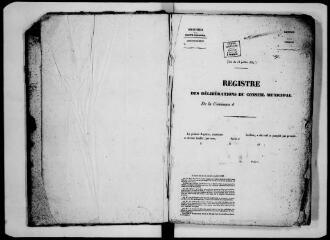 100 vues - Commune de Gargas. 1 D 5 : registre de délibérations, 1849-1861 (ouvre la visionneuse)