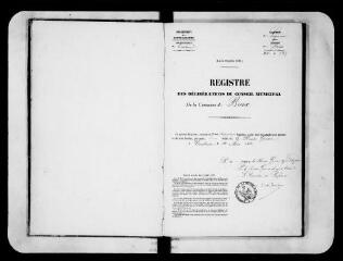 105 vues  - Commune de Brax. 1 D 5 : registre de délibérations, 1861-1876 (ouvre la visionneuse)