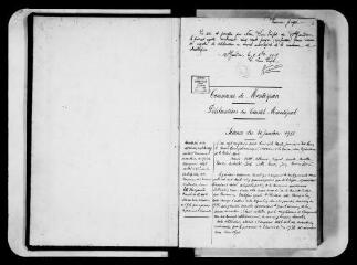 256 vues  - Commune de Montespan. 1 D 3 : registre de délibérations, 1938-1969 (ouvre la visionneuse)
