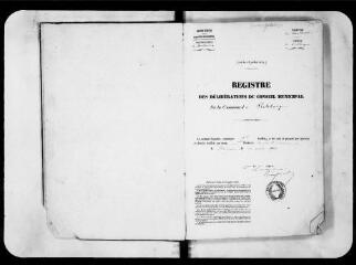106 vues  - Commune de Pechbusque. 1 D 3 : registre de délibérations, 1854-1878 (ouvre la visionneuse)