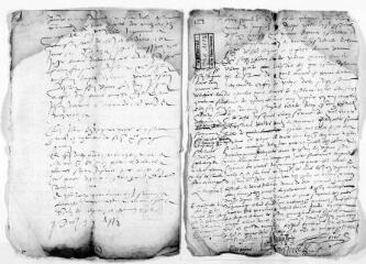 585 vues Notaires de Toulouse, 1550-1559, contrats de mariage séparés.