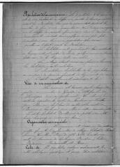 5 vues - Labastide-Saint-Sernin, monographie communale par l\'instituteur public, 1885.- 4 p. ill. noir et blanc ; 30 cm. (ouvre la visionneuse)