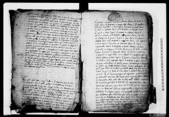 99 vues  - Commune de Ponlat-Taillebourg. 1 G 1 : cadastre de 1722 de Taillebourg et Ponlat. Registre relié pleine basane marron, 89 folios (ouvre la visionneuse)
