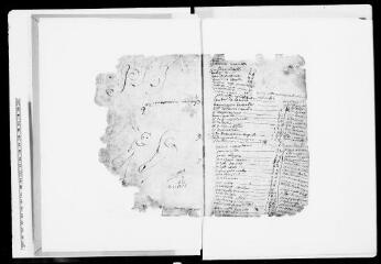 92 vues Commune d'Arbas. 1 G 2 : muancier 1719-(1759) (1 registre pap. Non folio (100 folios env.) (broché), restauré