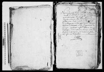 175 vues - Commune de Lautignac. 1 G 2 : muancier, 1738-[84]. Registre relié en parchemin, en mauvais état. 1-148 f° (ouvre la visionneuse)