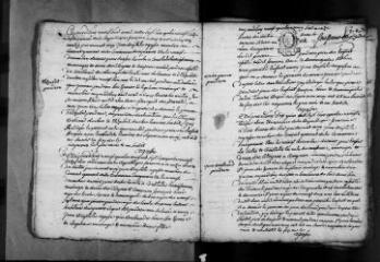 97 vues Arguenos : naissances, mariages, décès, 1793-an X (manque mariages, an II et décès, ans II, VI-VIII). (collection du greffe)