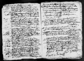 337 vues Lherm : baptèmes, mariages, sépultures, 1737-1742, 1747-1752*, 1753-1755, 1756-1789*. (collection du greffe)