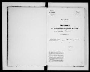 103 vues  - Commune de Lacaugne. 1 D 2 : registre des délibérations du conseil municipal, 1852, 6 mai-1867, 12 mai (ouvre la visionneuse)