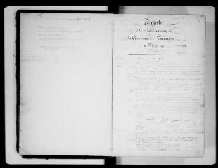 303 vues  - Commune de Lacaugne. 1 D 3 : registre des délibérations du conseil municipal, 1867, 5 mai-1971, 6 mars (ouvre la visionneuse)