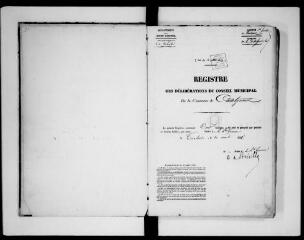 98 vues  - Commune de Castelginest. 1 D 5 : registre des délibérations du conseil municipal, 1839, 22 mai-1851, 10 août (ouvre la visionneuse)
