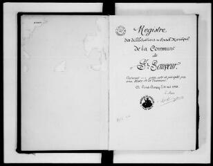 220 vues  - Commune de Saint-Sauveur. 1 D 11 : registre des délibérations du conseil municipal, 1928, 30 mai-1955, 7 mai (ouvre la visionneuse)