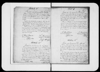 22 vues - Commune d\'Eaunes. 1 G 7 bis : cadastre, procès verbal de délimitation du territoire, 1813 (ouvre la visionneuse)