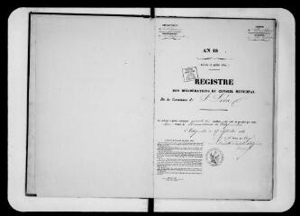 56 vues  - Commune de Saint-Léon. 1 D 8 : registre des délibérations du conseil municipal, 1864, 15 février-1868, 24 juillet (ouvre la visionneuse)