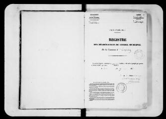 105 vues  - Commune d\'Empeaux. 1 D 2 : registre des délibérations du conseil municipal, 1839, 5 mai-1854, 7 mai (ouvre la visionneuse)