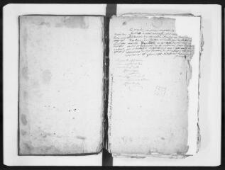 73 vues  - Commune de Terrebasse. 1 G 4 : «Livre des charges et décharges?», 1767-[92] Registre relié cuir, 58 folios assez mauvais état. (ouvre la visionneuse)