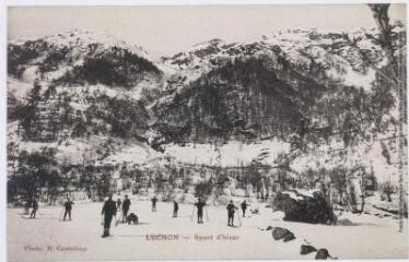 2 vues - Luchon. Sport d\'hiver / photo B. Cantaloup [s.l], [s.n], [entre 1920 et 1950]. - Carte postale (ouvre la visionneuse)