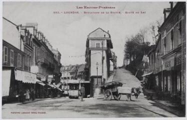 1 vue  - Les Hautes-Pyrénées. 853. Lourdes : boulevard de la Grotte. Route du Lac. - Toulouse : phototypie Labouche frères, marque LF au verso, [entre 1905 et 1925]. - Carte postale (ouvre la visionneuse)