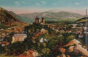 1 vue - 1163. Foix : vue sur la ville et la vallée de l\'Ariège. - Toulouse : éditions Pyrénées-Océan, Labouche frères, [entre 1937 et 1950]. - Carte postale (ouvre la visionneuse)