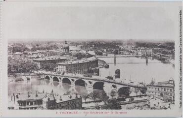 1 vue - 1. Toulouse : vue générale sur la Garonne. - Toulouse : phototypie Labouche frères, [entre 1930 et 1937]. - Carte postale (ouvre la visionneuse)